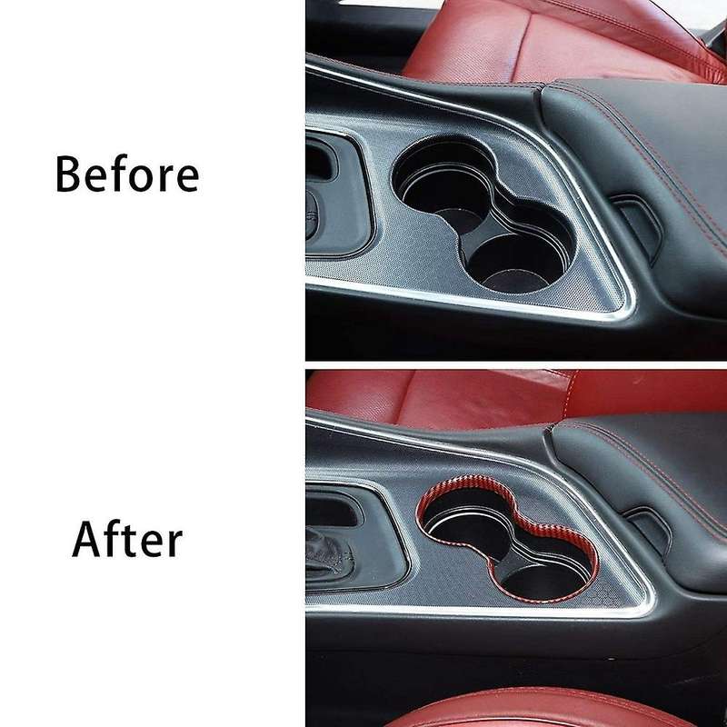 Car Front Water Cup Holder Trim Frame Water Cup Frame Decorative Cover for 2015-2020