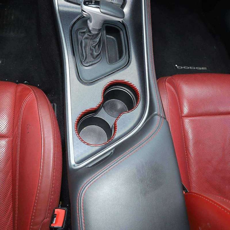 Car Front Water Cup Holder Trim Frame Water Cup Frame Decorative Cover for 2015-2020