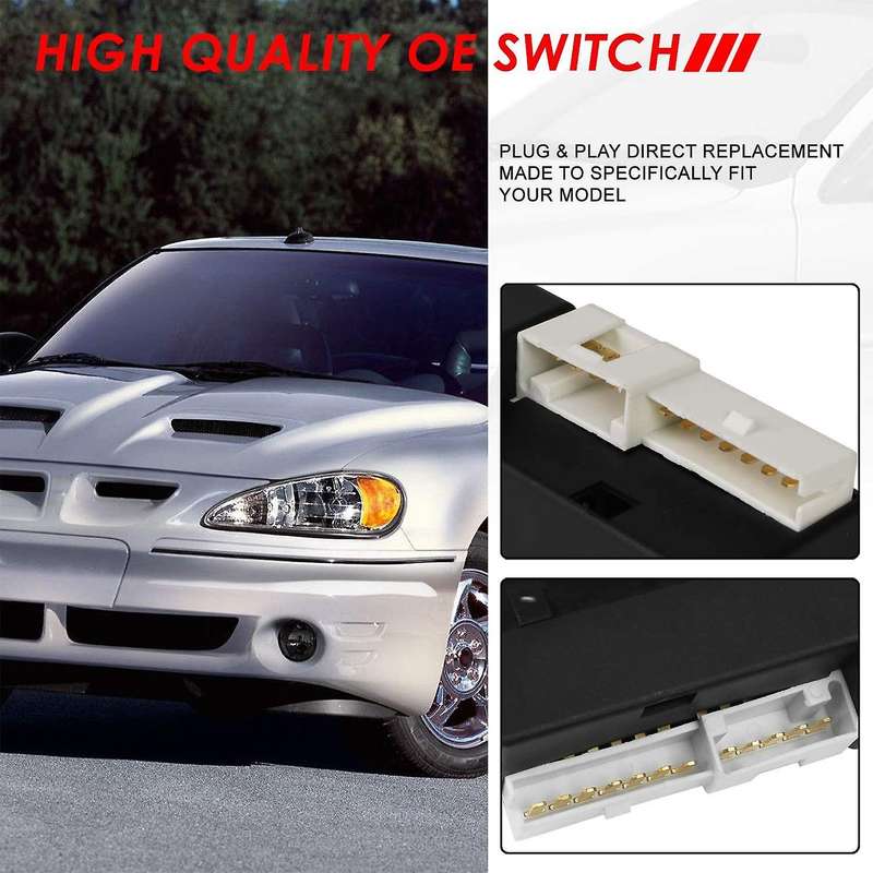 Car Front Window Switch Driver Left for Grand Am Sedan 1996-2005 22588178 22624807