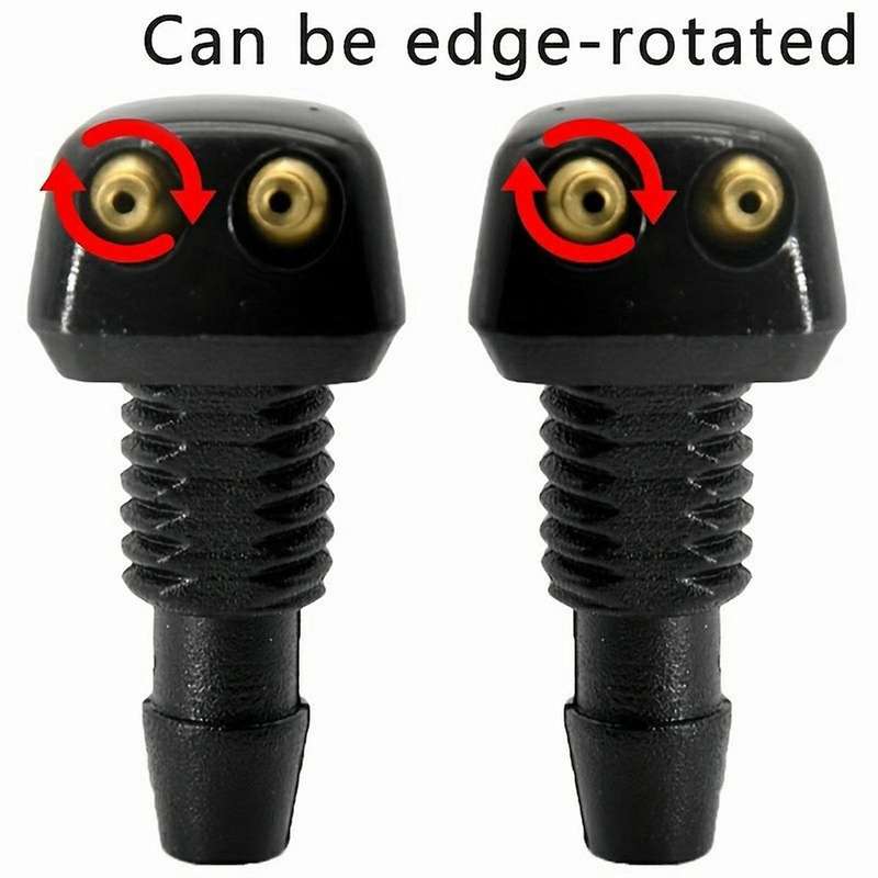 Car Front Windshield Universal Washer Wiper Water Spray Nozzle with Install Buckle