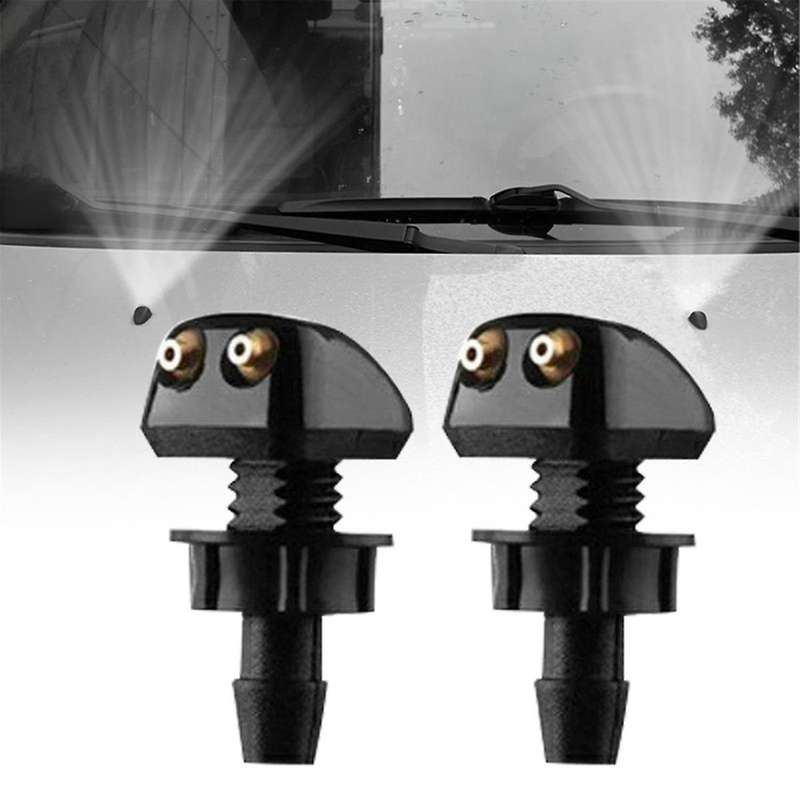 Car Front Windshield Universal Washer Wiper Water Spray Nozzle with Install Buckle