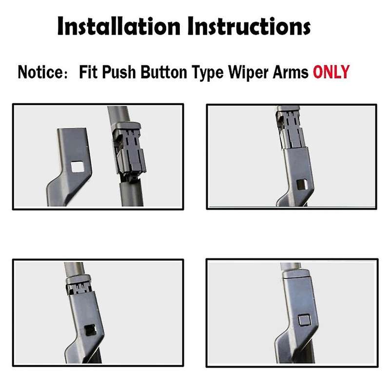 Car Front Windshield Wiper Front Wiper Strip Car Accessories for Bolt EV Opel Ampera-E 2016 - 2022