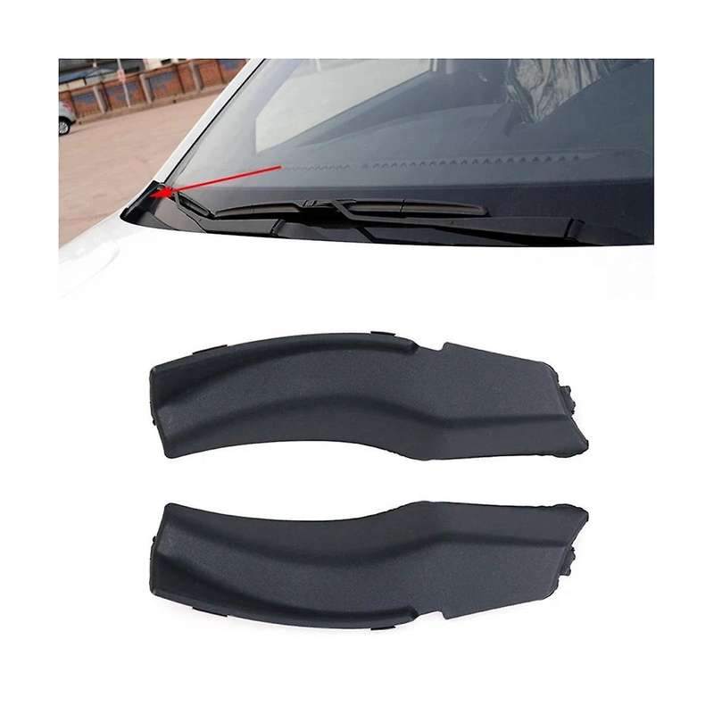 Car Front Windshield Wrap Corner Trim Wiper Side Trim Cover Lid Plate Cap Panel for Korando 2010-20