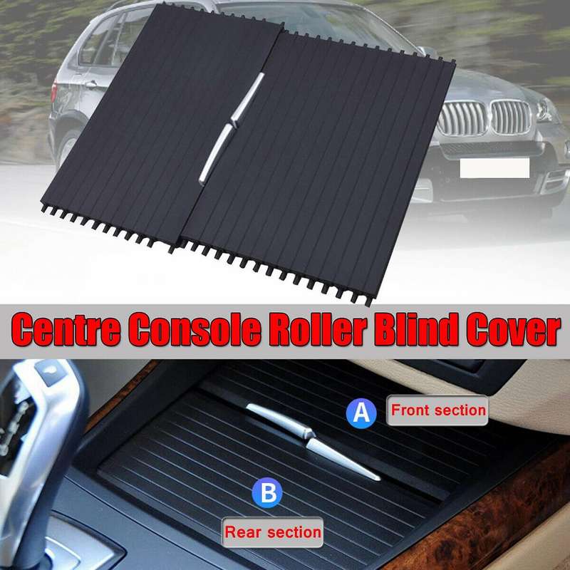 Car Front/rear Section Centre Console Cup Holder Roller Blind Cover for -bmw X5 X6 E70 E71 2007-201