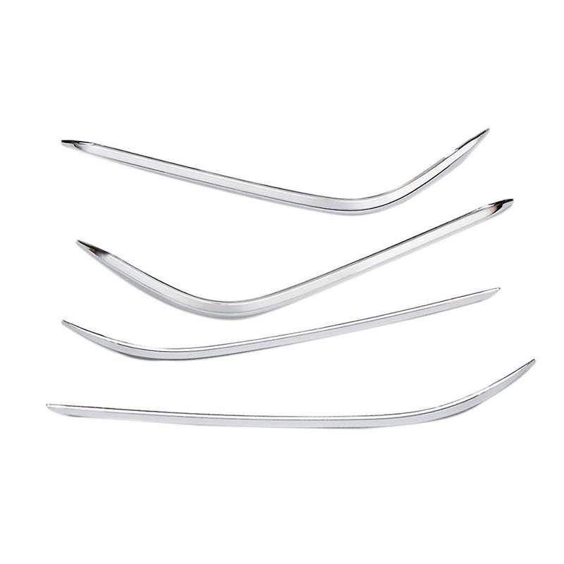 Car Front+Rear Bumper Protection Paster Spoiler Fog Lamp Decorative Air Knife for Land Cruiser Prado