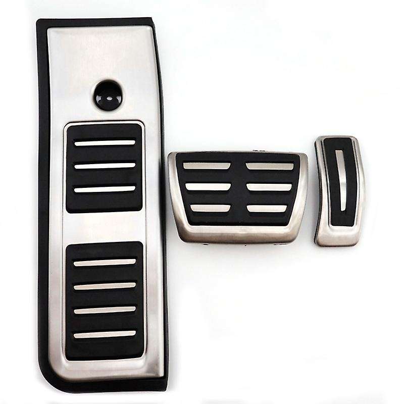Car Fuel Brake Foot Rest AT Pedals Plate Accelerator Brake Pedal Pads Stickers for  A6 C8 Type 4K Ab