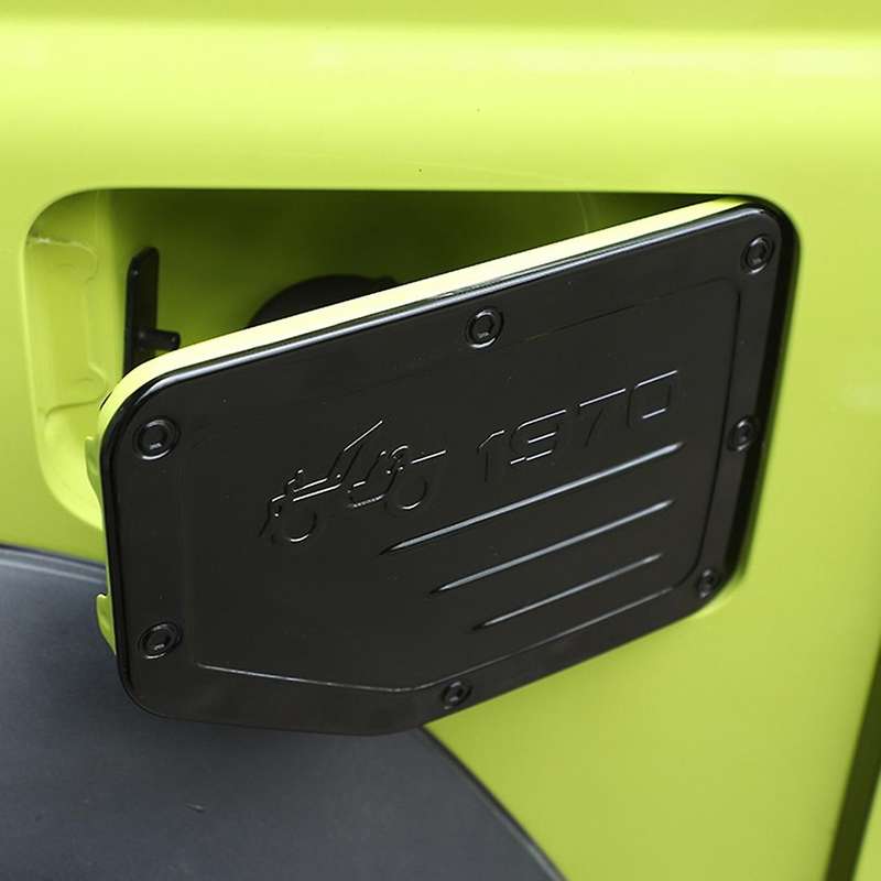 Car Fuel Filler Tank Cover for Jimny Jb64 Jb74 2019 2020 2021 2022 Exterior Accessories, Black