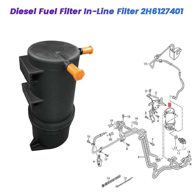 Car Fuel Filter In-Line Filter 2H6127401 for 2017-2022 Filter Elements 2H6 127 401