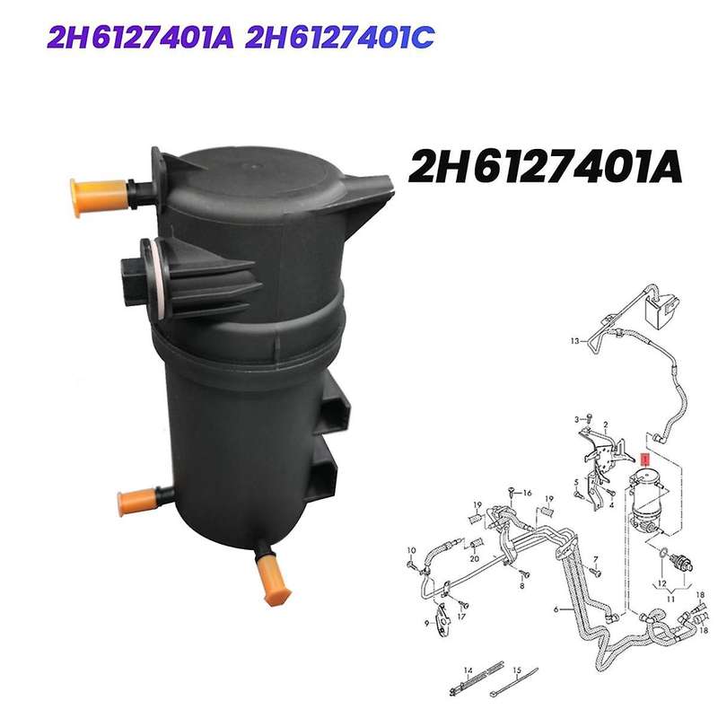 Car Fuel Filter In-Line Filter 2H6127401A 2H6127401C for 2.0 TDI/BiTDI 2011-2024 Filter 2H6 127 401