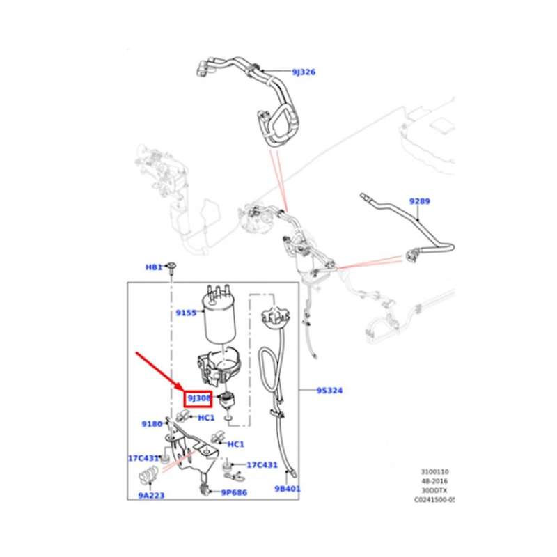 Car Fuel Filter Sensor for LAND IV L319 LR084452