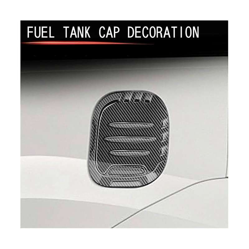 Car Fuel Tank Cap Cover Oil Fuel Cap Protective for SIENTA 10 Series 2022 2023 Carbon Fiber Pattern