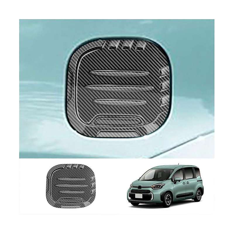 Car Fuel Tank Cap Cover Oil Fuel Cap Protective for SIENTA 10 Series 2022 2023 Carbon Fiber Pattern