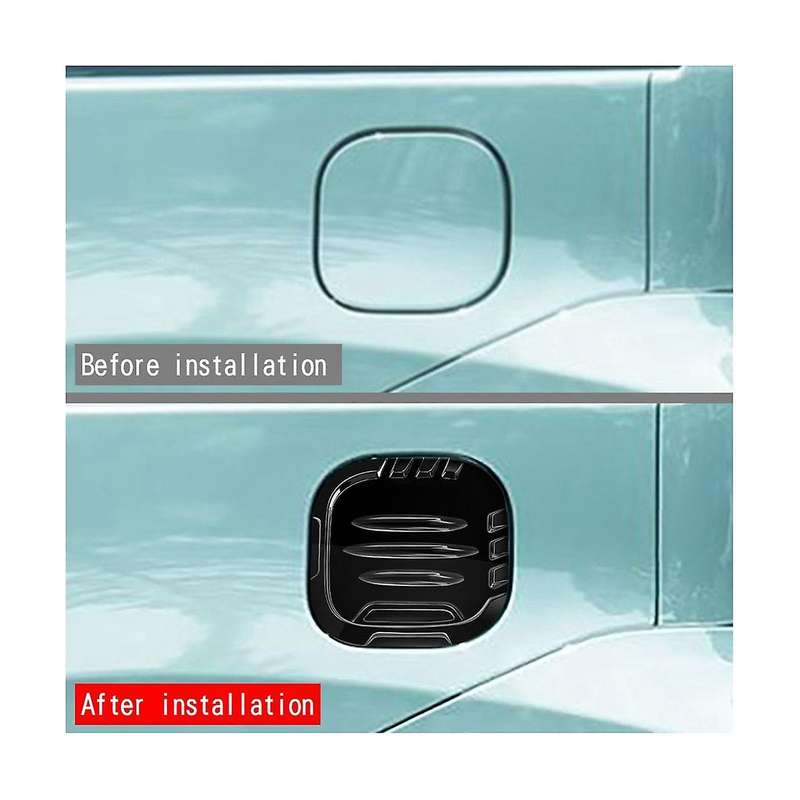 Car Fuel Tank Cap Cover Oil Fuel Cap Protective for SIENTA 10 Series 2022 2023 Bright Black