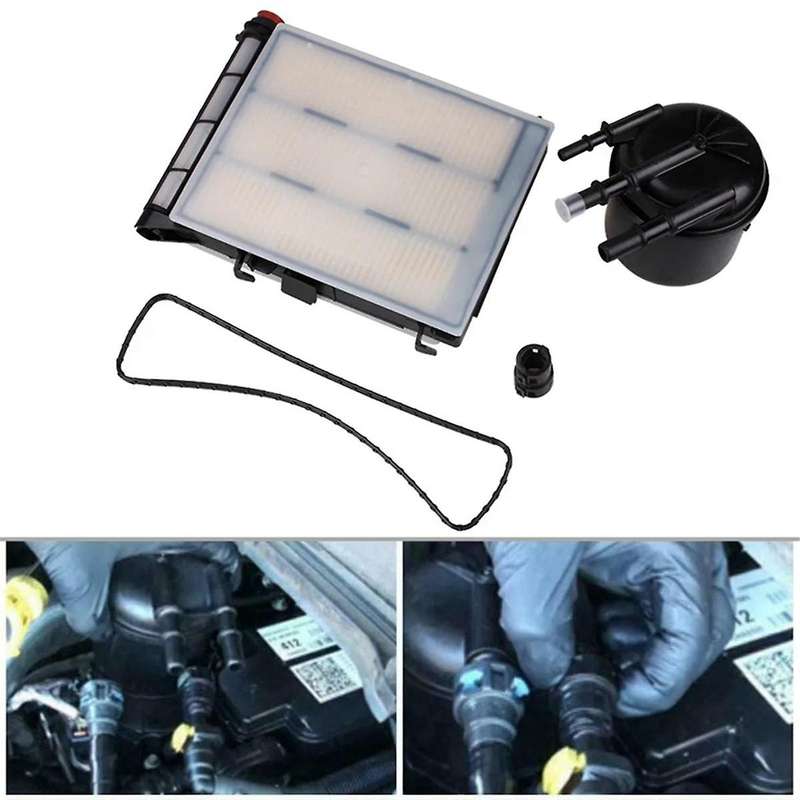 Car Fuel Water Filter Kit for F-450 F-550 6.7l 2017-2018 Hc3z-9n184-b Hc3z-9n184-c