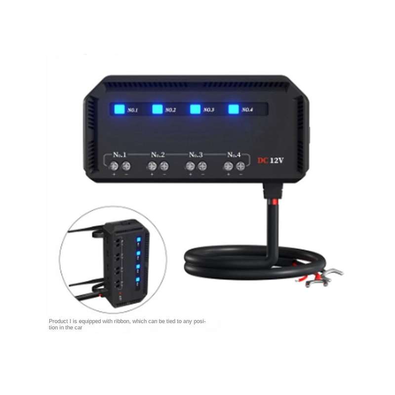 Car Fuse Box LED Indicator Waterproof Fuse Junction Box 12V Suitable for Car Motorcycle Electric Veh