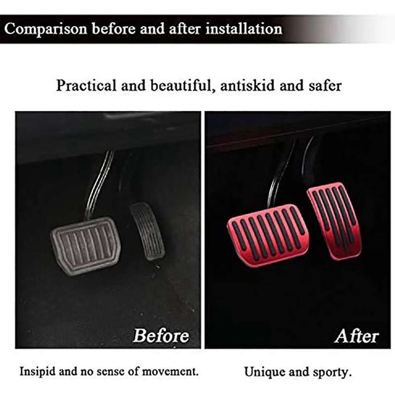 Car Gas Pedal Brake Pedal Car Interior Accessories for Model Y 2017-2022