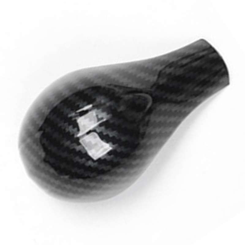Car Gear Knob Cover Trim for G37 G25 Q40 EX35 2010-2013 ABS Carbon Fiber Gear Shift Head Lever Knob