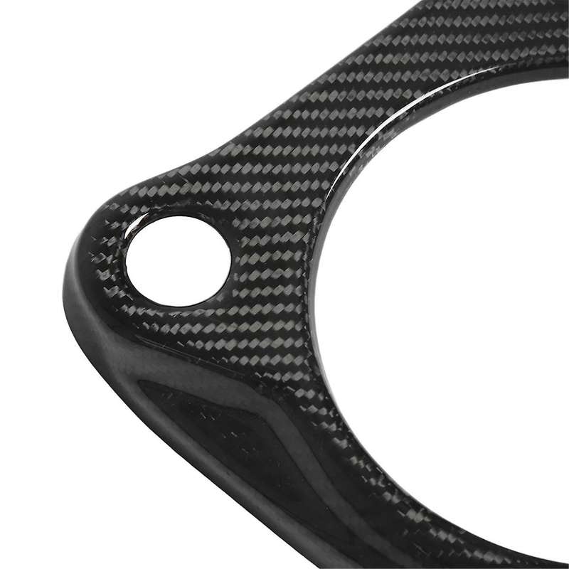 Car Gear Panel Bezel Trim Gear Panel Trim Carbon Fiber Gear Shifter Panel Cover for 370Z Z34 Automat