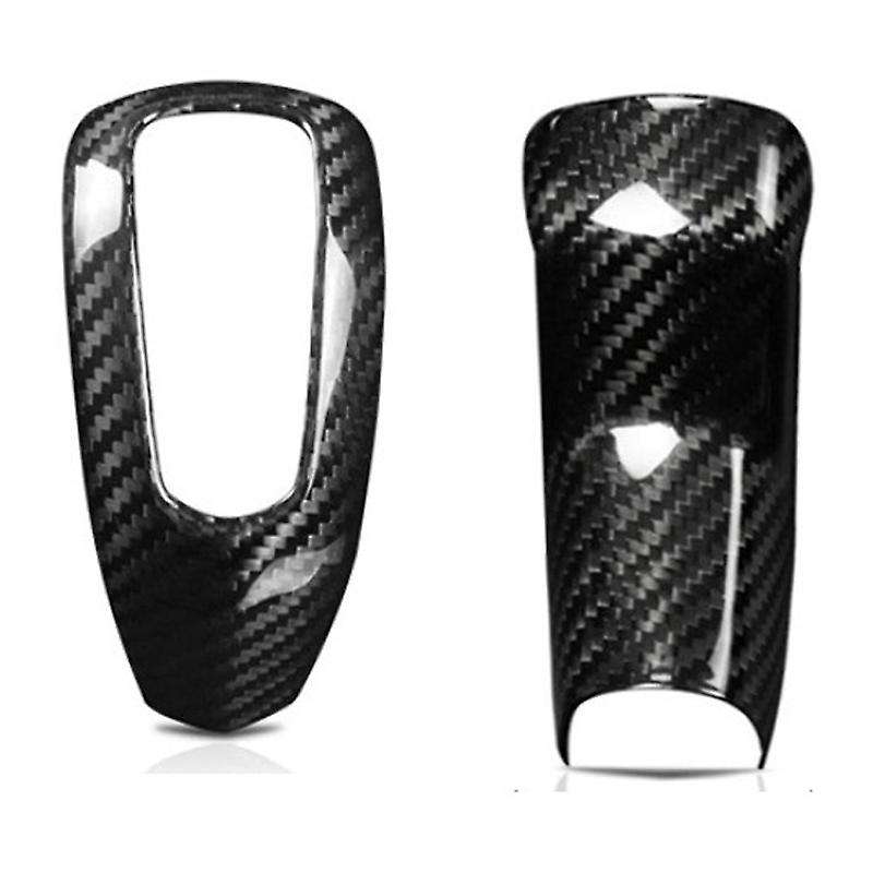 Car Gear Shift Head Cover for Ct6 Xt4 2019 2020 Carbon Fiber Gear Shift Knob Trim Frame Decorative A