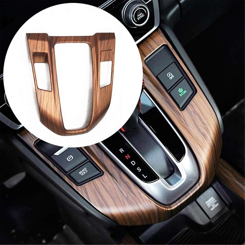 Car Gear Shift Box Panel Cover Trim for -v 2017-2021 Mahogany Color Modified Shifter Frames Gasolin