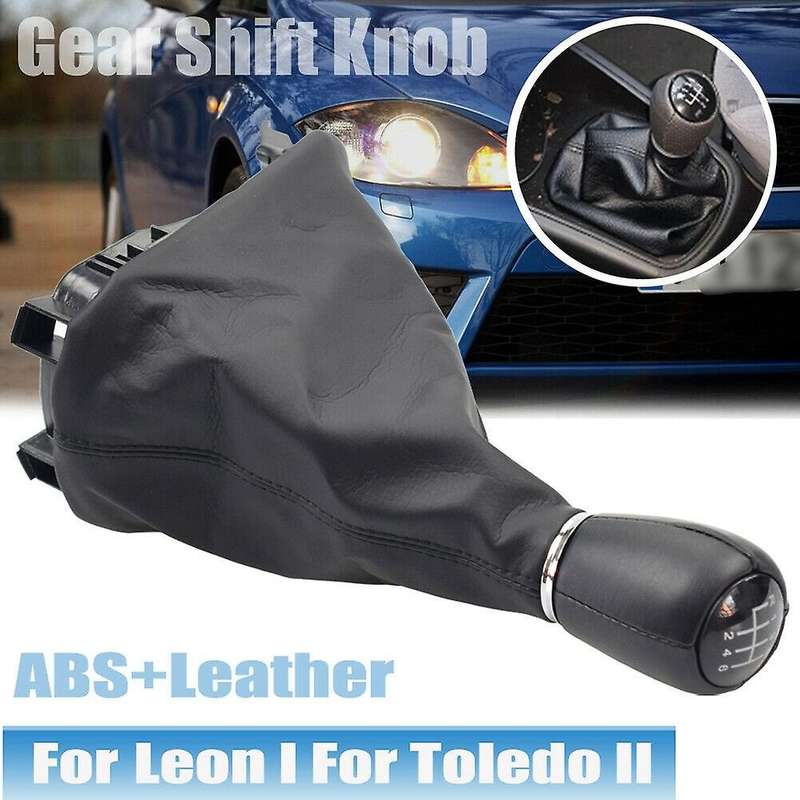Car Gear Shift Knob Bellows Frame Gaiter Boot Cover and Frame Base Shifter for Seat 1 MK1 for Toledo