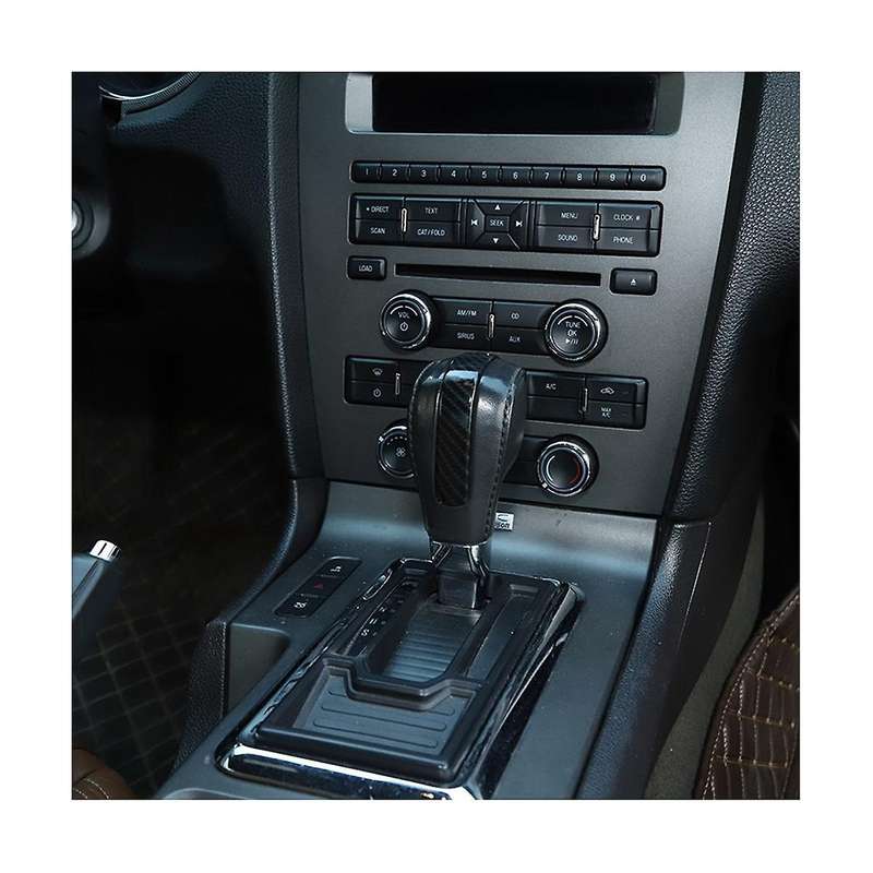 Car Gear Shift Head Decoration Cover Interior Accessories for 2010-2014 (carbon Fiber Abs)