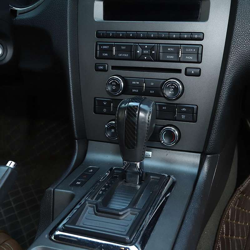 Car Gear Shift Head Decoration Cover Trim ABS Interior Accessories for 2010-2014 (Carbon Fiber)