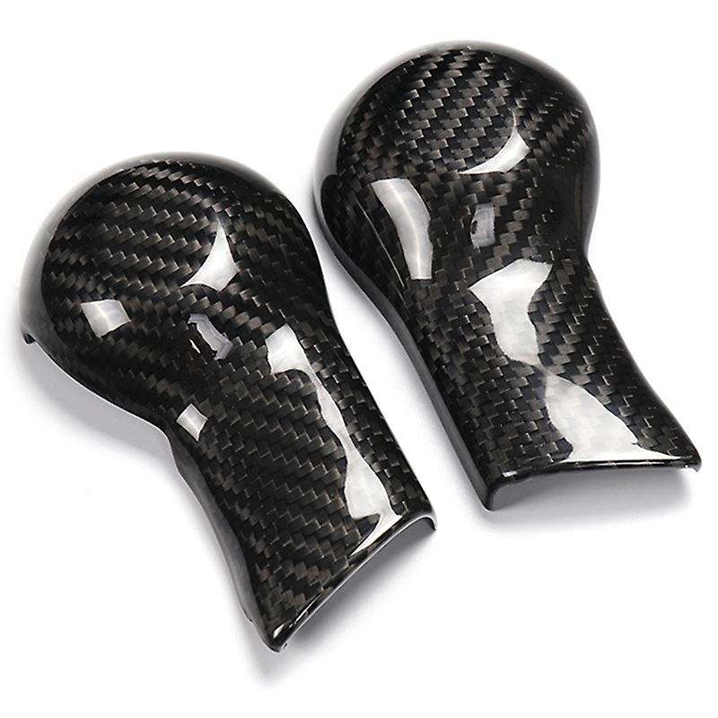 Car Gear Shift Knob Cover Interior Trim Accessories for 2010-2015 Carbon Fiber