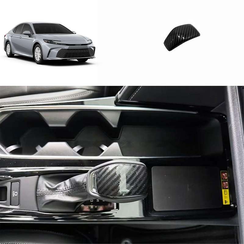 Car Gear Shift Knob Cover Trim Moulding for 2024 2025 Accessories Carbon Fiber