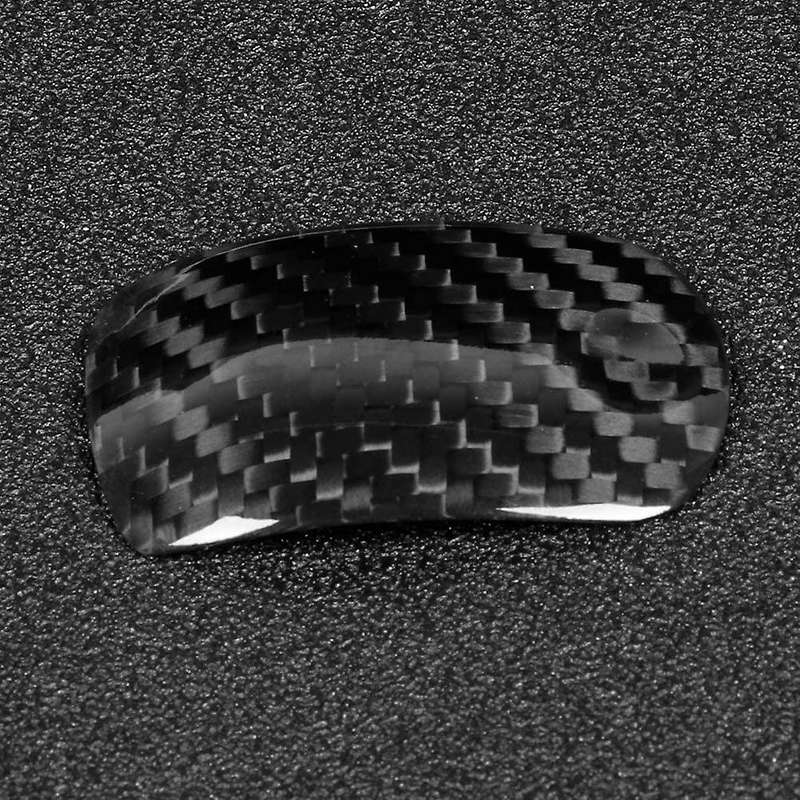 Car Gear Shift Knob CoverTrim for 2014-2018 Dry Carbon Fiber Gear Shift Sticker Interior Accessories