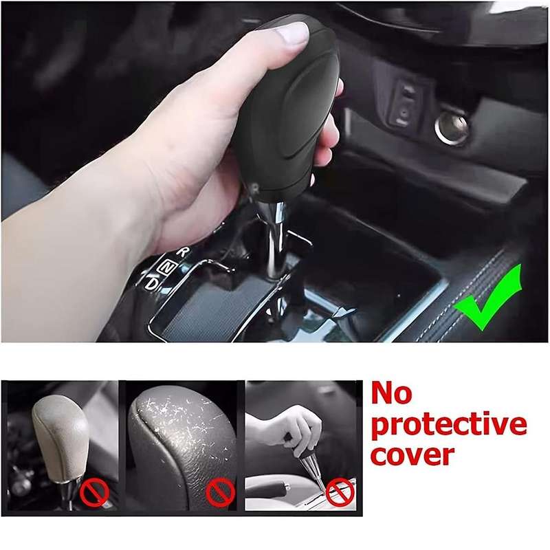Car Gear Shift Knob Cover, Anti- Auto Knob Gear Stick Protector, Universal Vehicle Interior Accessor