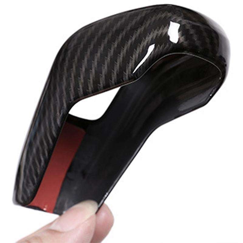 Car Gear Shift Knob Head Cover Sticker for Range Evoque Carbon Fiber Style