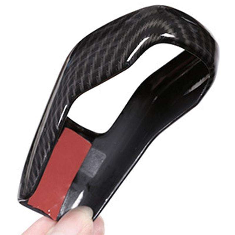 Car Gear Shift Knob Head Cover Sticker for Range Evoque Carbon Fiber Style