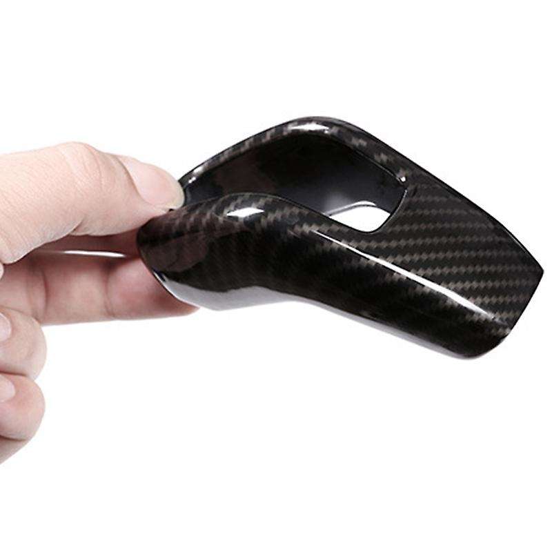 Car Gear Shift Knob Head Cover Sticker for Range Evoque Carbon Fiber Style