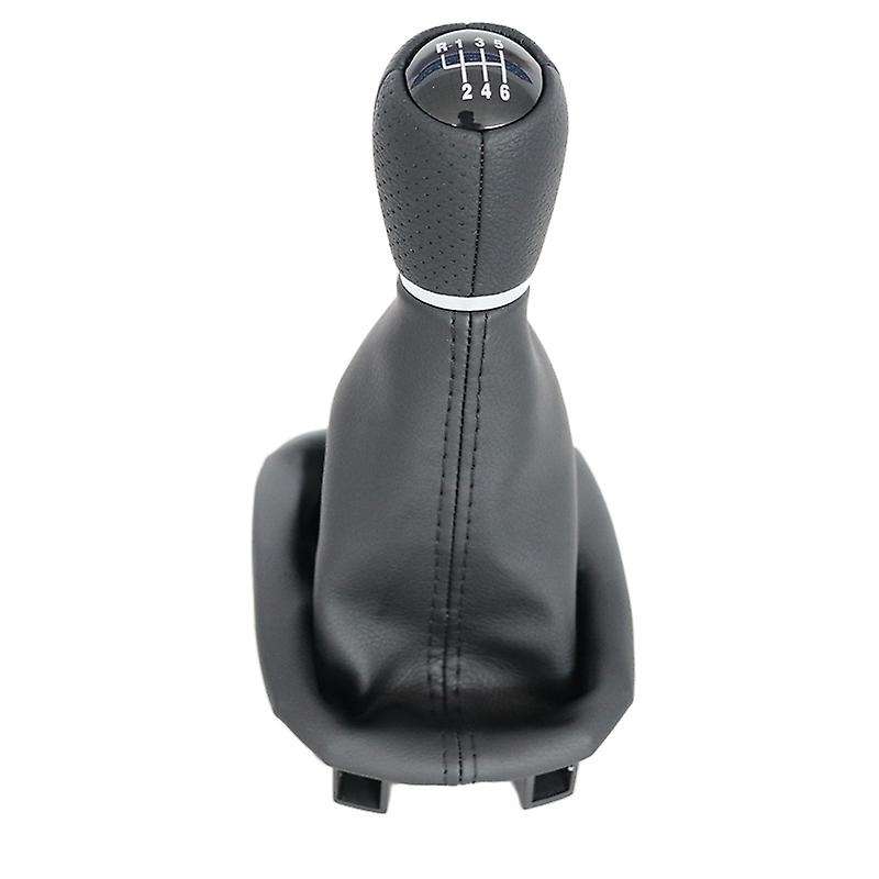 Car Gear Shift Knob Head 6 Speed Gear Shift Lever Stick with Gaitor Boot Cover for SEAT MK1 TOLEDO M