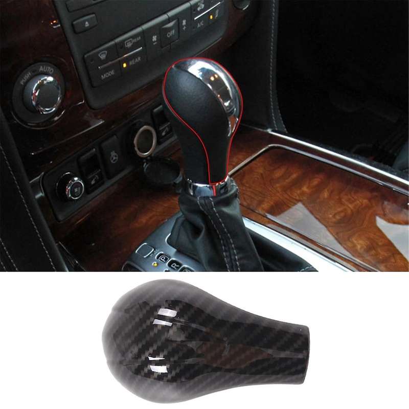 Car Gear Shift Knob Head Cover Trim for Q70 Q50 2013-2016 Qx80 2013-2017 Qx56 2011-2013 Patrol 2012