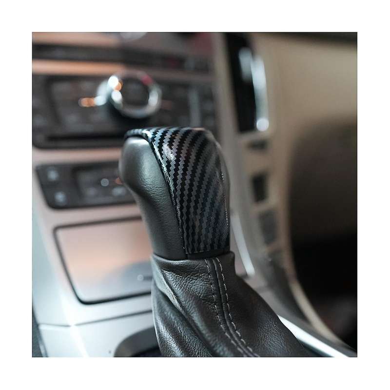 Car Gear Shift Knob Head Cover Trim for 2008 2009 2010 2011 2012 2013 Accessories - Abs Carbon Fibe