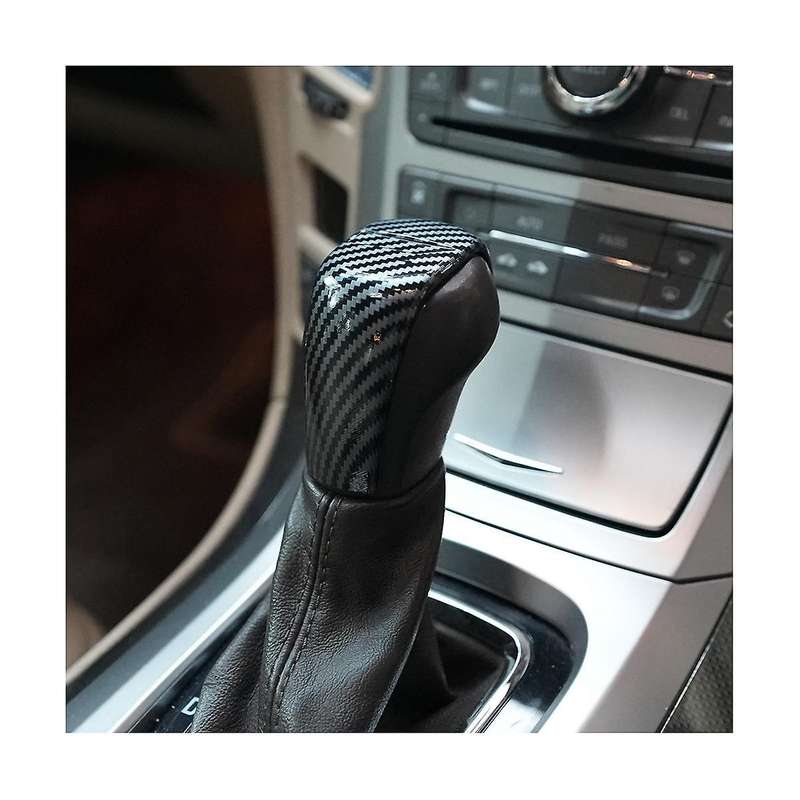 Car Gear Shift Knob Head Cover Trim for 2008 2009 2010 2011 2012 2013 Accessories - Abs Carbon Fibe