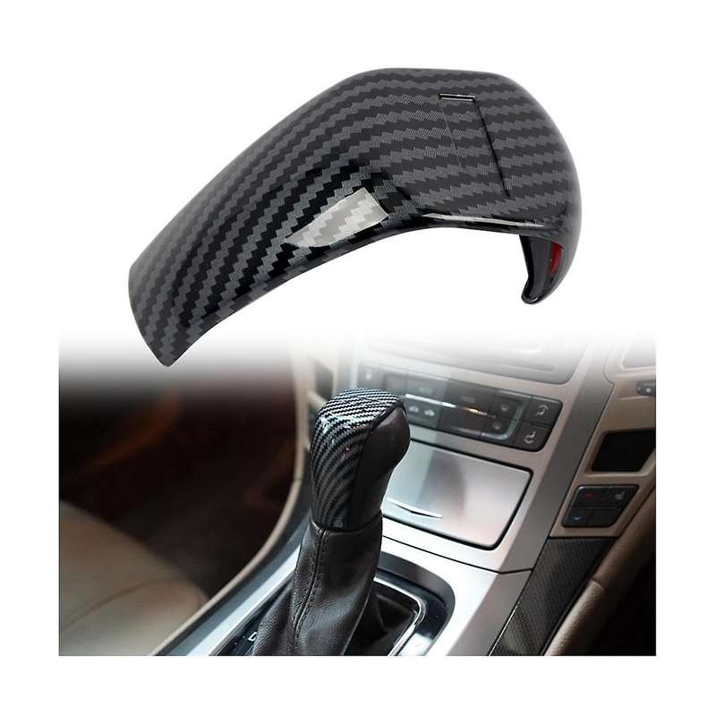 Car Gear Shift Knob Head Cover Trim for 2008 2009 2010 2011 2012 2013 Accessories - Abs Carbon Fibe