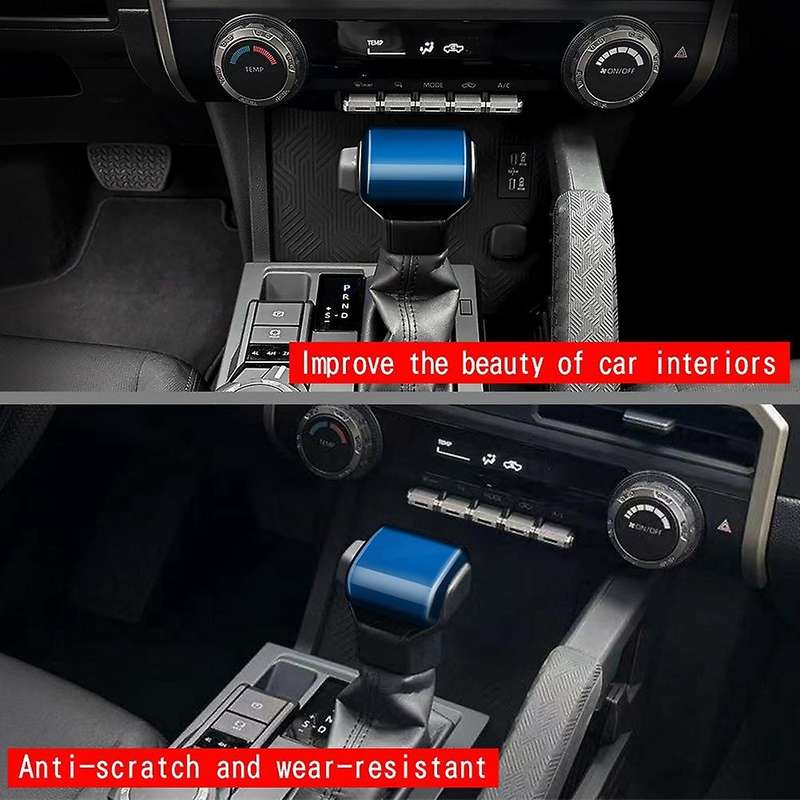 Car Gear Shift Knob Head Trim Cover Sticker Car Interior Accessories for 2024 Blue