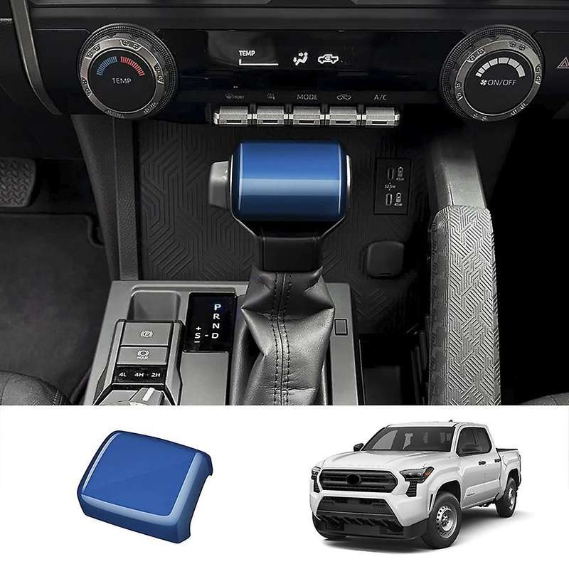 Car Gear Shift Knob Head Trim Cover Sticker Car Interior Accessories for 2024 Blue