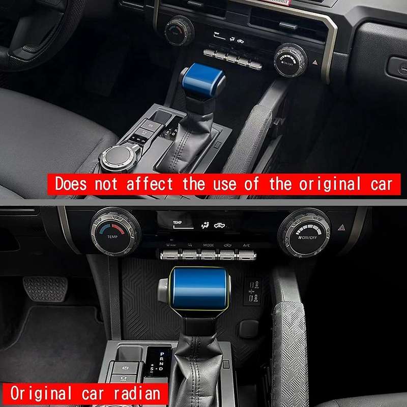 Car Gear Shift Knob Trim Cover Sticker Car Interior Accessories for 2024 Blue