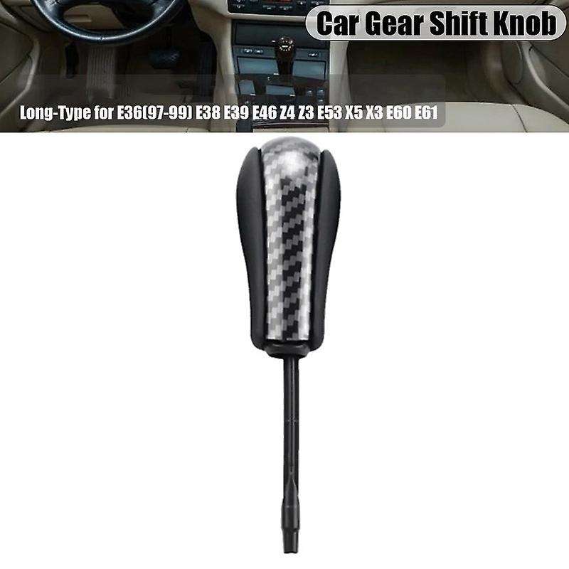 Car Gear Shift Knob Stick Cabon Fiber Auto Gear Shift Stick for - 3/5/7/X Series E46 E60 E39 E83 E53