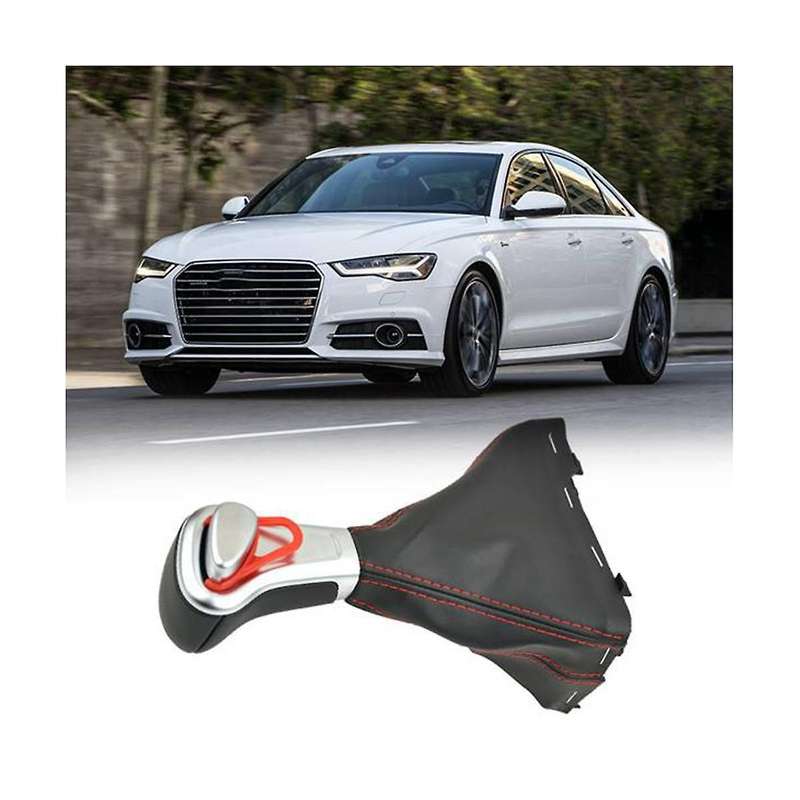 Car Gear Shift Knob Lever Stick Gaiter Boot Cover with Dust Cover for A3 A4 B8 A5 A6 Q5 2009-2018 4