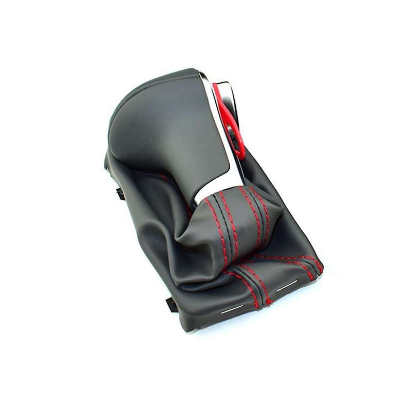 Car Gear Shift Knob Lever Stick Gaiter Boot Cover with Dust Cover for A3 A4 B8 A5 A6 Q5 2009-2018 4