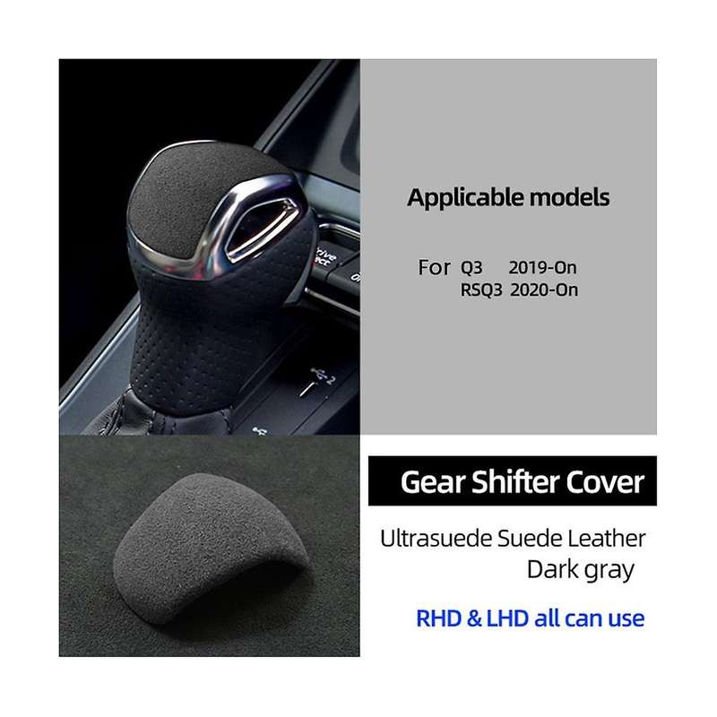 Car Gear Shift Knob Trim Cover for Q3 Rsq3 Sportback 2019-2023 Shifter Handball Cover Sticker Acces