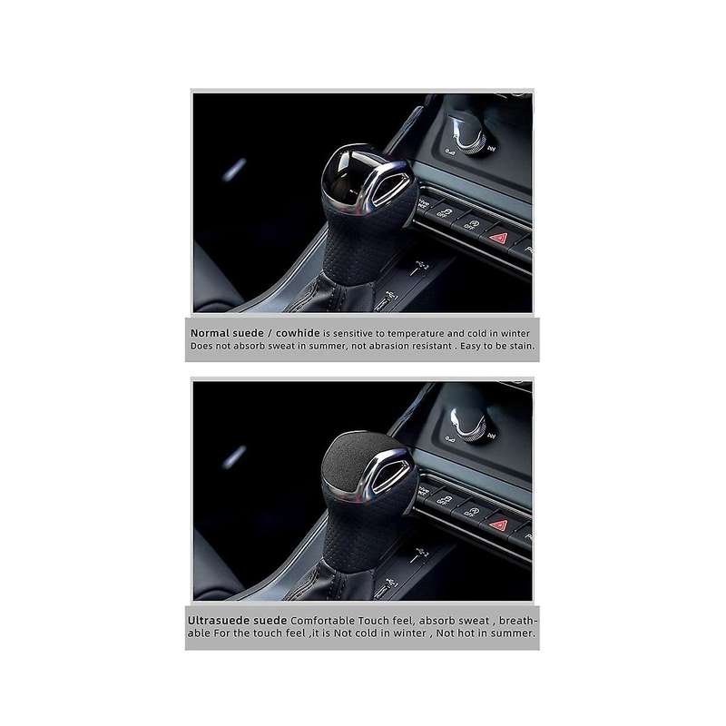 Car Gear Shift Knob Trim Cover for Q3 Rsq3 Sportback 2019-2023 Shifter Handball Cover Sticker Acces