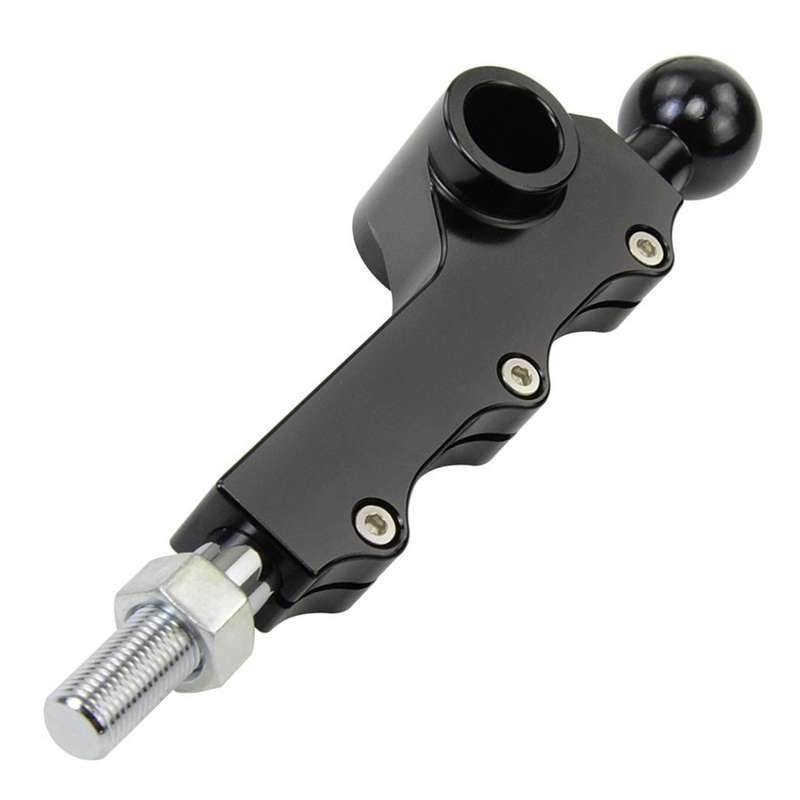 Car Gear Shift Lever Adjustable Short Height Throw Shifter for 2008-2014 Black