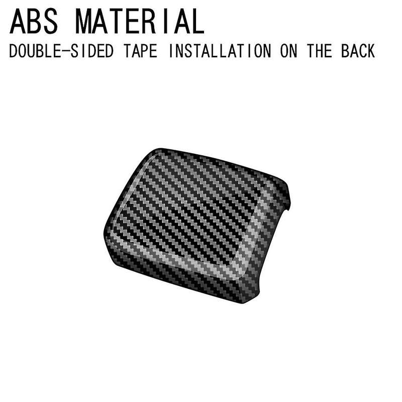 Car Gear Shift Knob Trim Cover Sticker Car Interior Accessories for 2024 Carbon Fiber Pattern