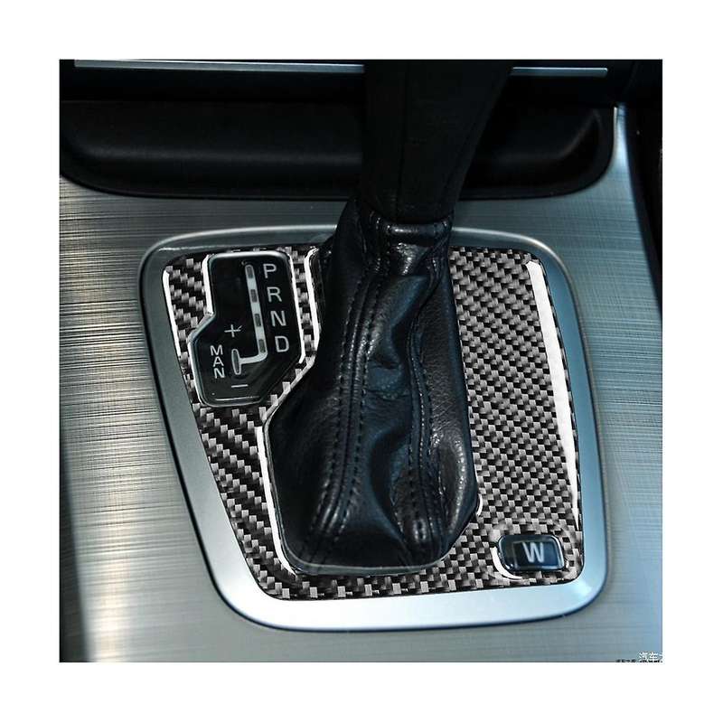 Car Gear Shift Panel Cover Trim Decorative Sticker Carbon Fiber for Xc90 2003-2014 Lhd
